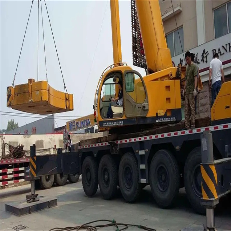 随州当地吊车出租|机器吊装|75吨|工厂搬迁服务